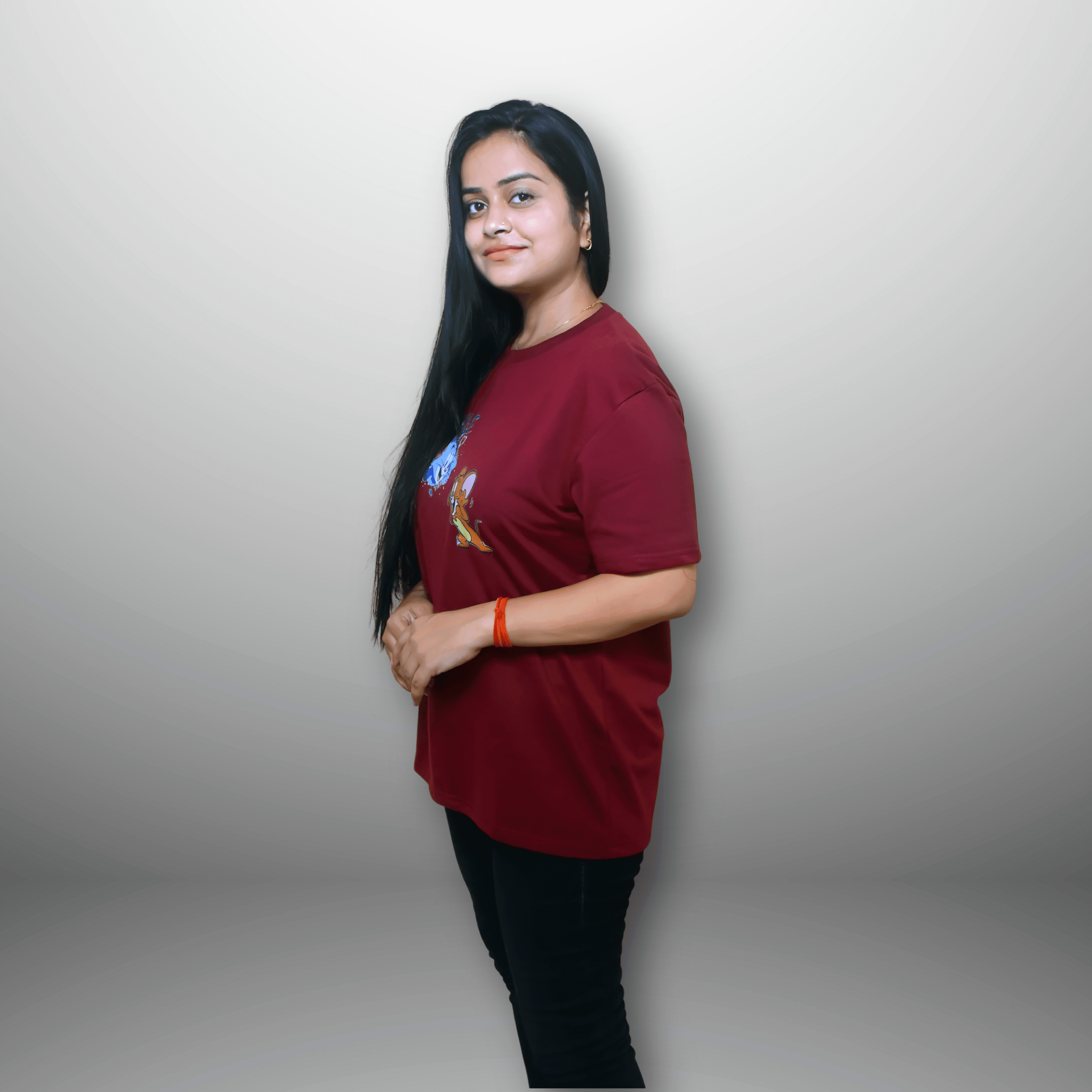 "Versatile Women's Round Neck T-Shirt - Perfect for Any Occasion" - Image 2