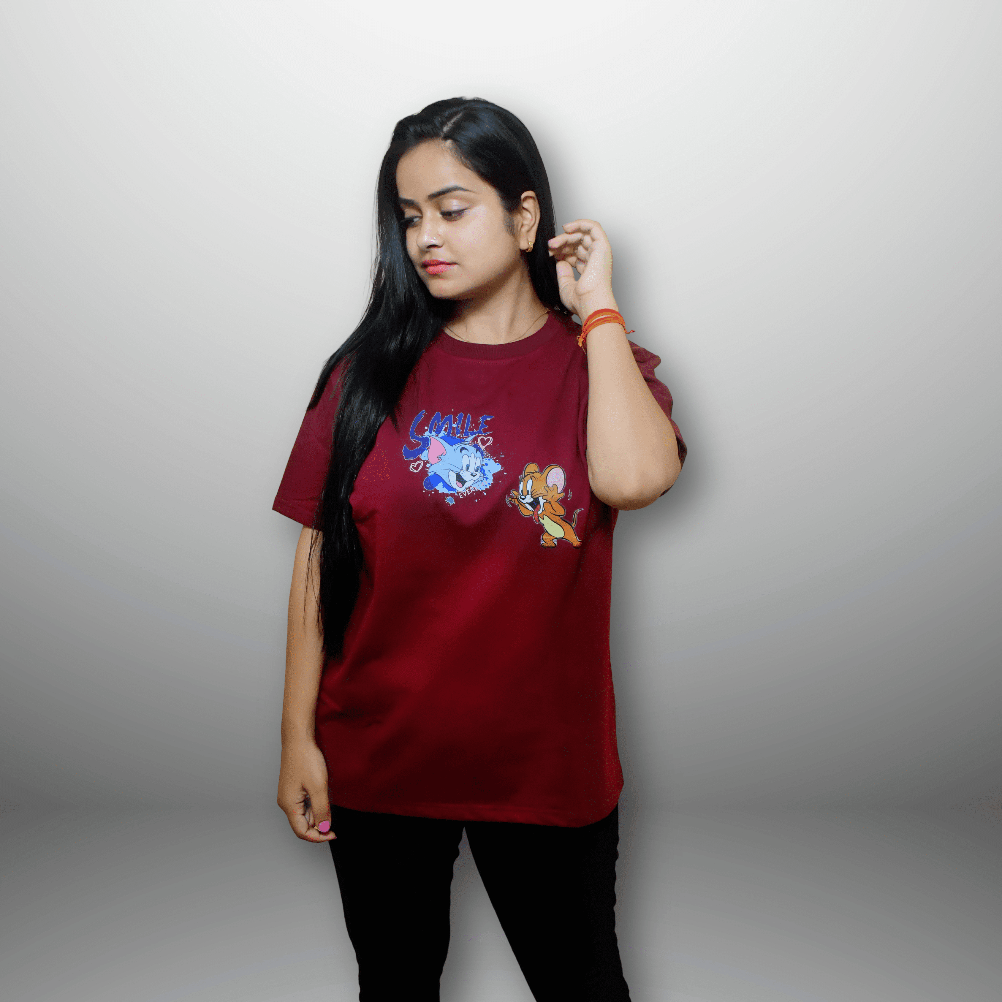 "Versatile Women's Round Neck T-Shirt - Perfect for Any Occasion" - Image 3