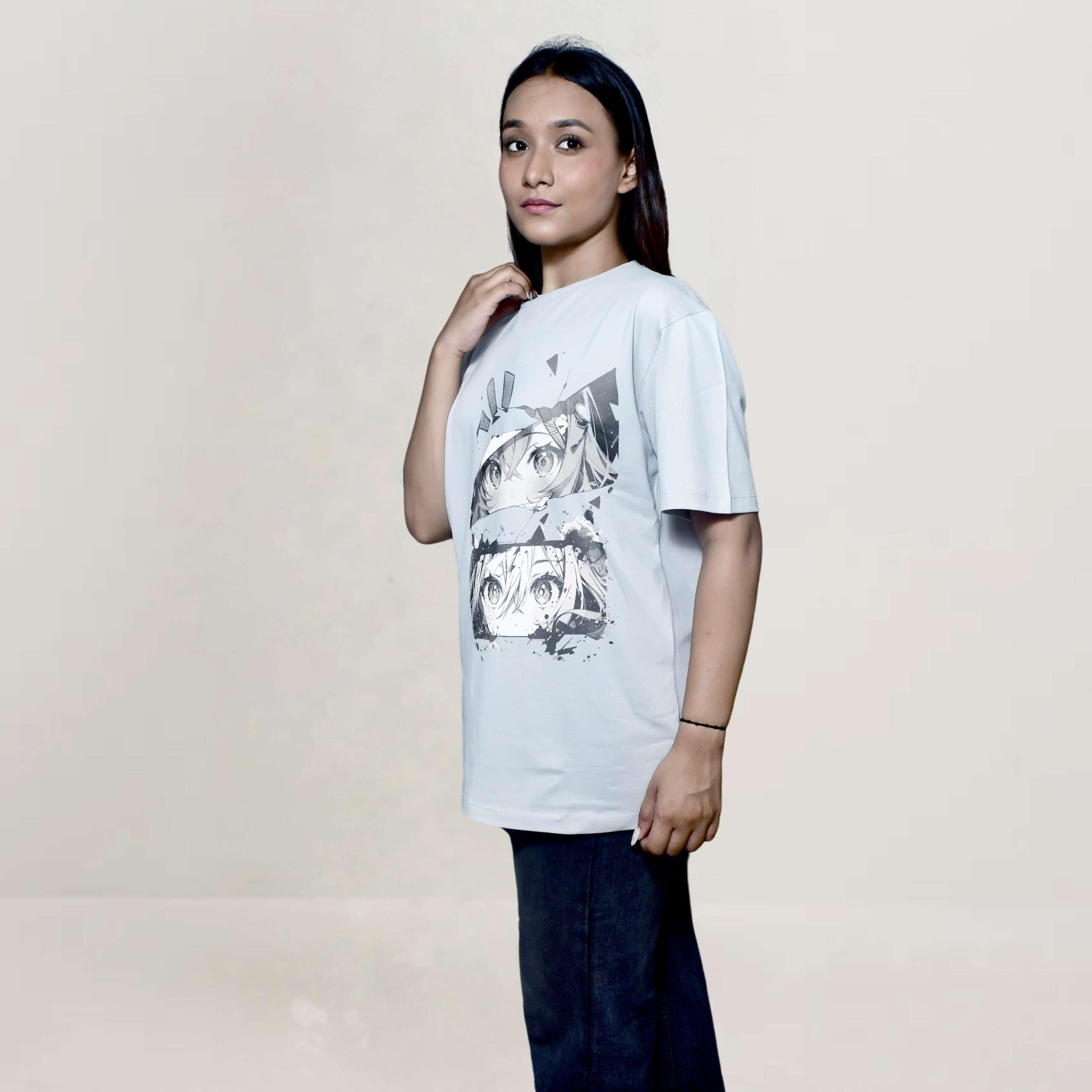 Partywear Cotton round Neck T-shirt for Women's - Image 6